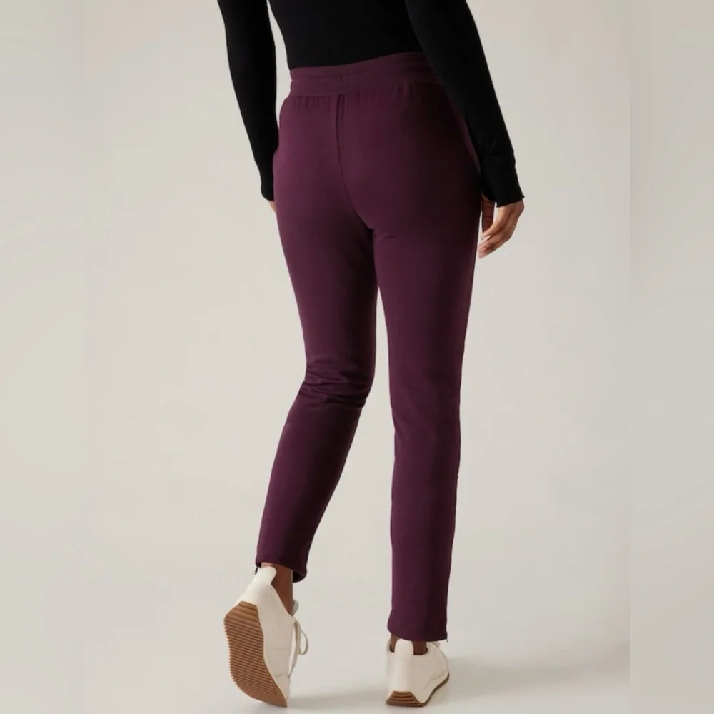 Athleta Burgundy Cozy Karma Pants - Picture 3 of 7